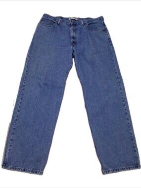 Levis 550 Relaxed Fit Straight Denim Jeans Mens 40x32 Medium Wash 100% Cotton
